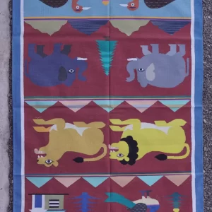 colorful area rugs deep red Rugmoda