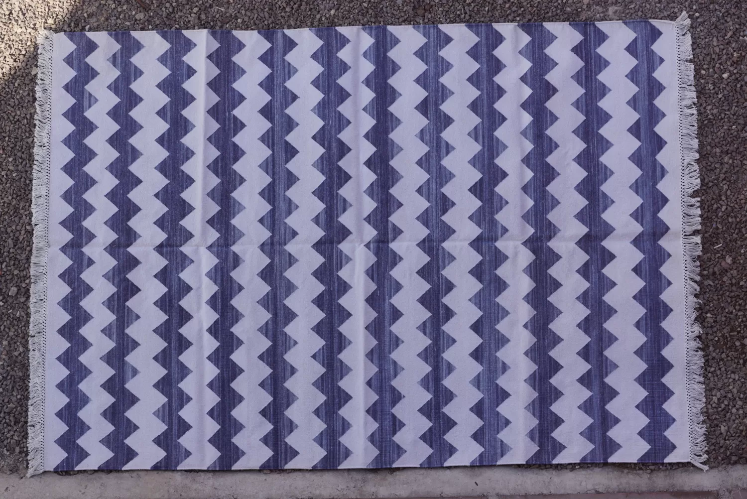 cotton area rugs dusty blue Rugmoda