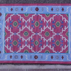 washable area rugs deep pink Rugmoda