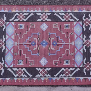 red area rugs muted reddish-pink Rugmoda