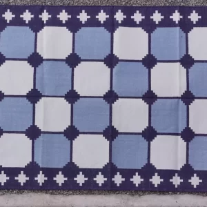 contemporary rugs dark blue Rugmoda