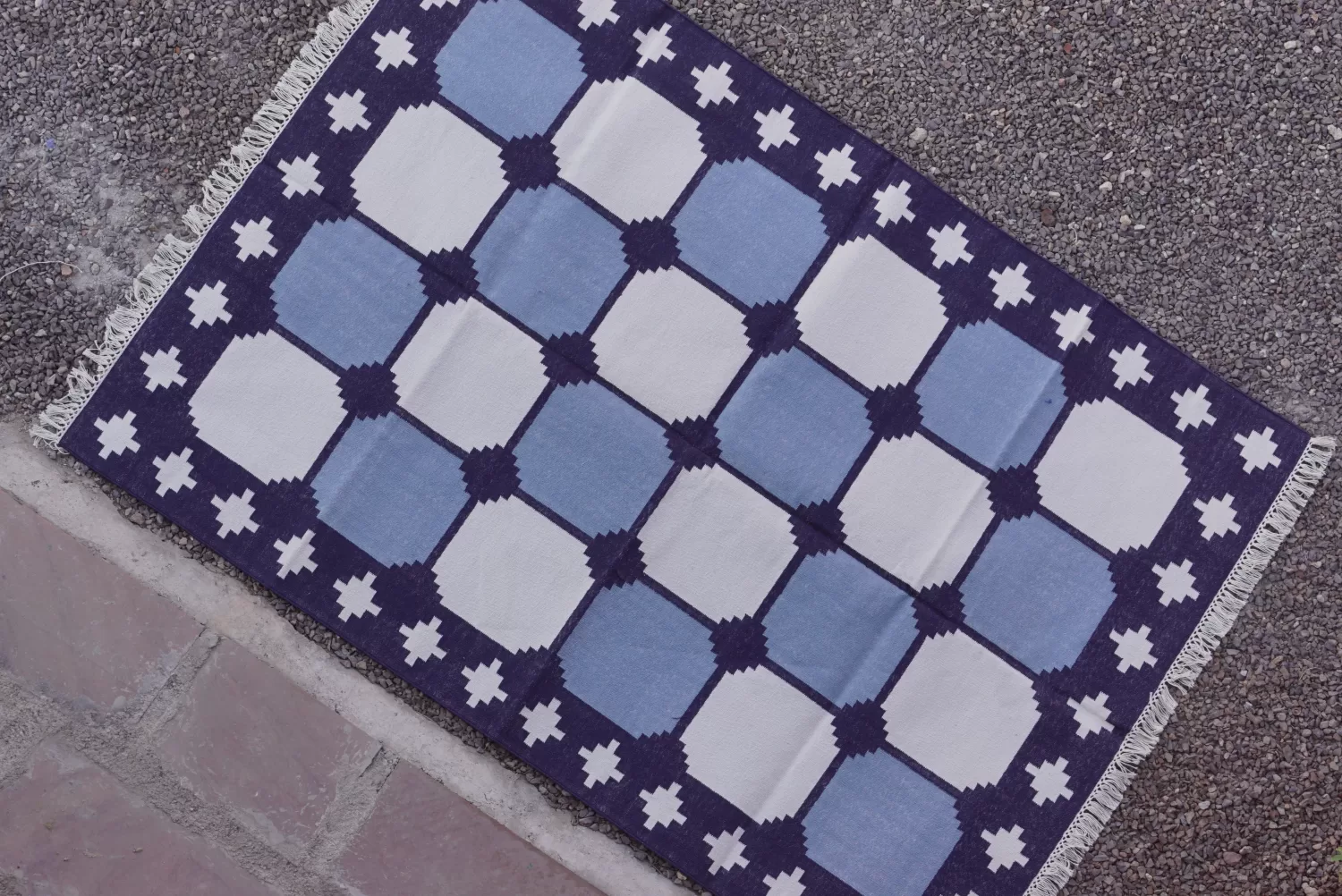 contemporary rugs dark blue boho living room decor