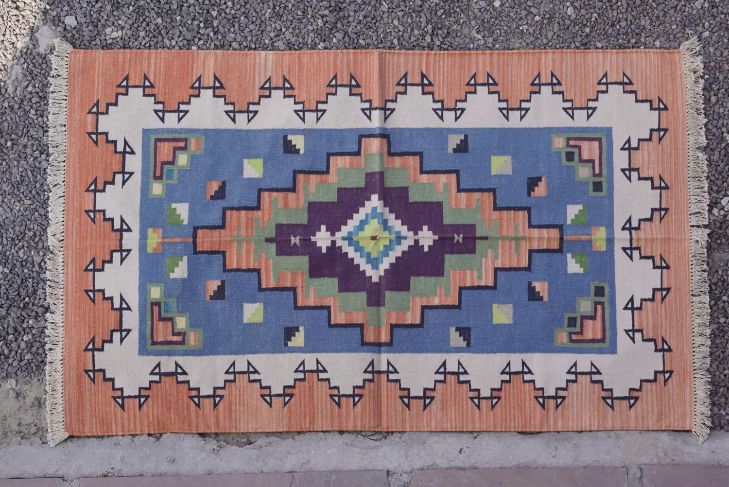 colorful rugs dusty blue Rugmoda