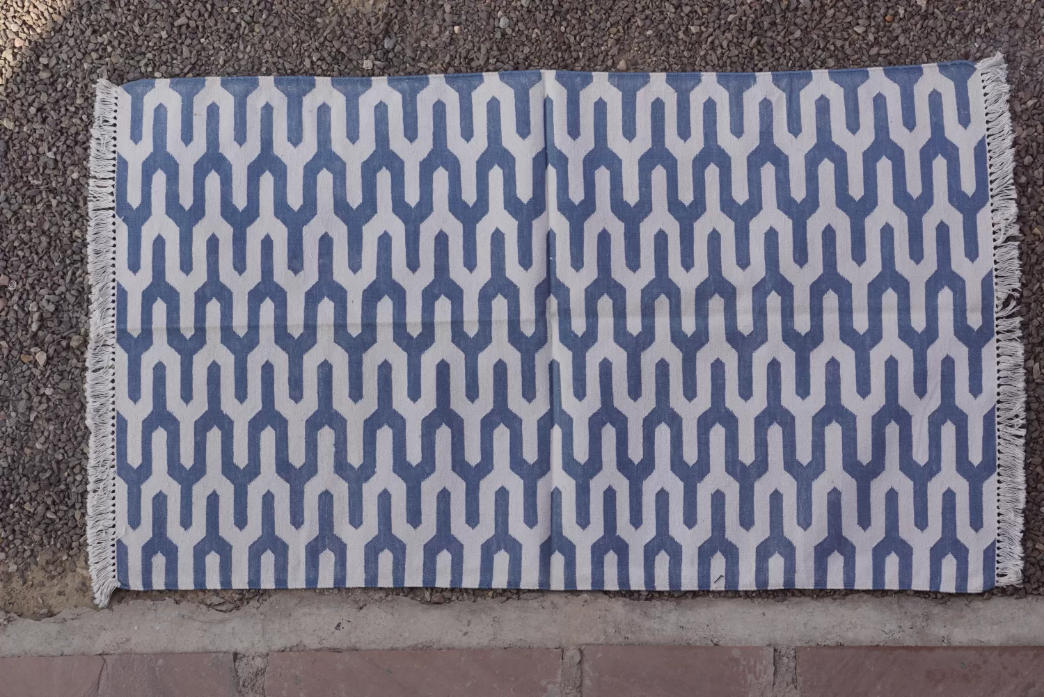 washable area rugs denim blue Rugmoda