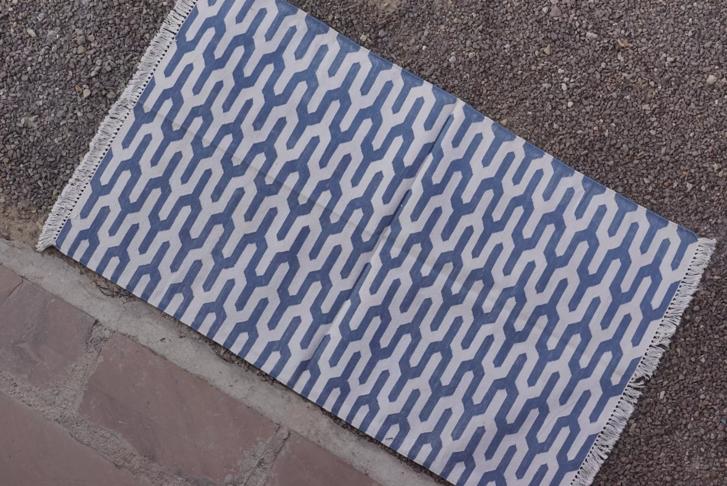 washable area rugs denim blue boho living room decor