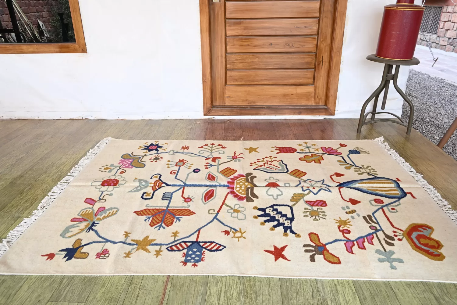 floral area rugs beige boho living room decor