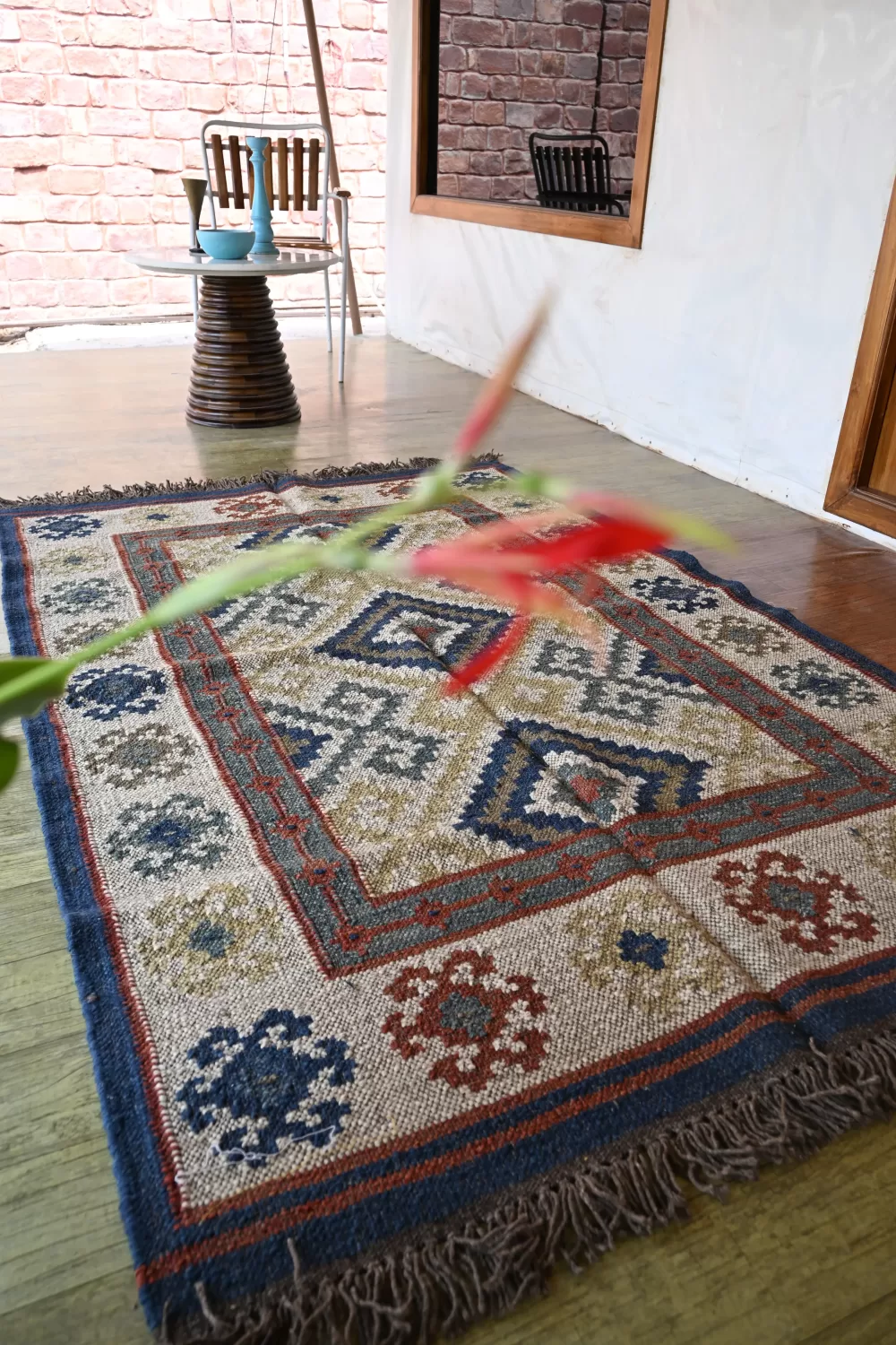 blue area rugs blue boho living room decor