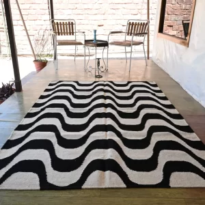 abstract area rugs black Rugmoda