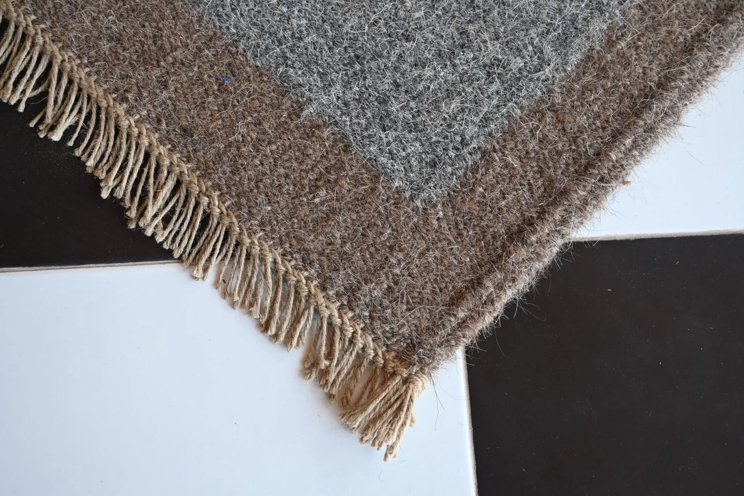 washable area rugs mottled grey-brown boho living room decor