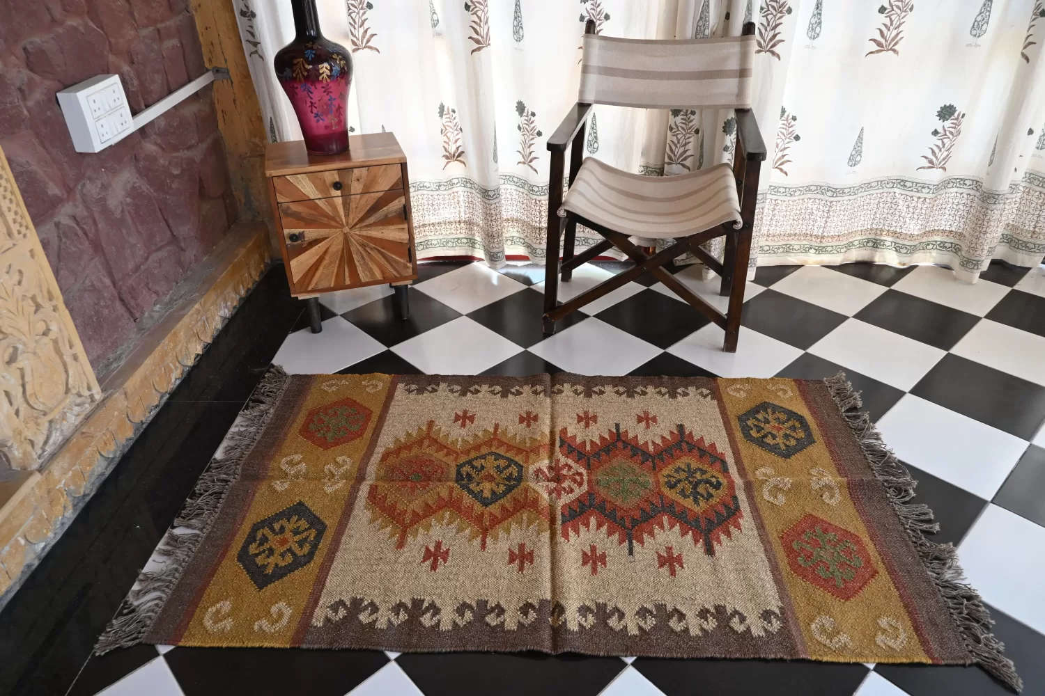 boho rugs beige Rugmoda