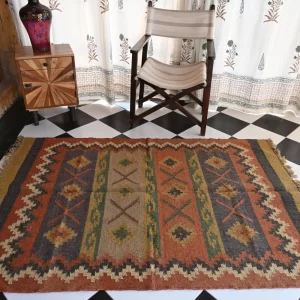 colorful area rugs rust/burnt orange Rugmoda