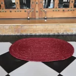 washable area rugs deep red Rugmoda