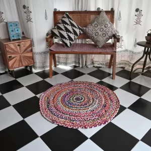 round area rugs multicolor Rugmoda