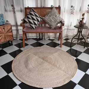 round area rugs natural beige Rugmoda