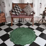 washable rugs green Rugmoda