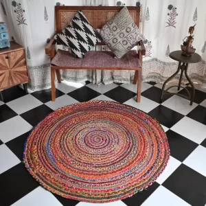 rustic area rugs multi-color Rugmoda