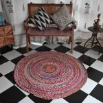 round area rugs multi-color Rugmoda