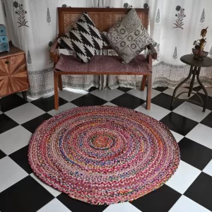 round area rugs multi-color Rugmoda